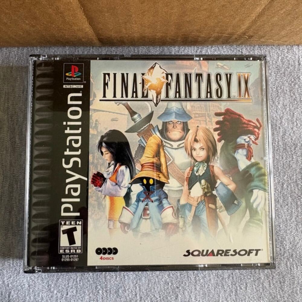 Final Fantasy IX (Sony Playstation PS1, 2000) CIB w/manual Tested Works EXC